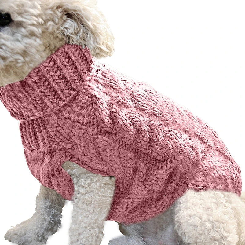 Cozy Turtleneck Sweater for Small & Medium Dogs & Cats – Warm Winter Knit for Chihuahua, Yorkie, Teddy, and More