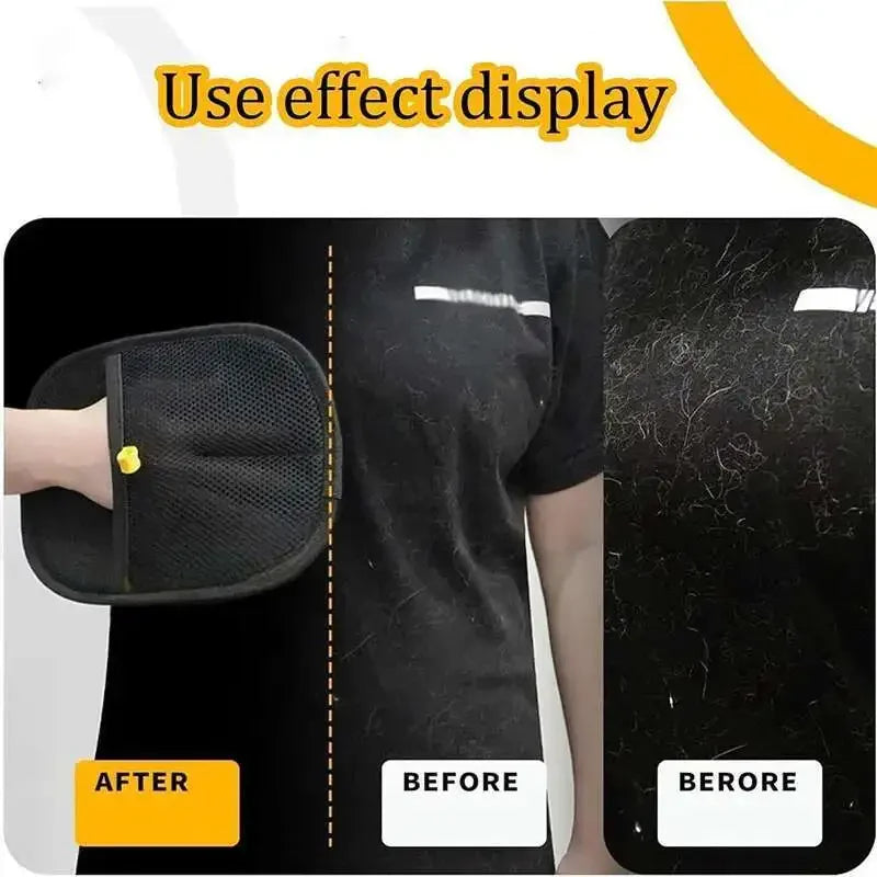 Reusable Pet Hair Removal Gloves – Double-Sided Grooming & Cleaning in One