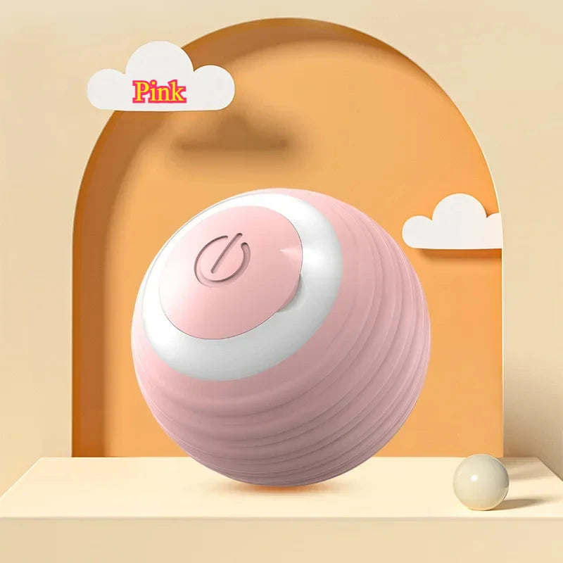  Smart Rolling Cat Toy – Rechargeable Mouse Tail Ball for Endless Pet Fun & Training
