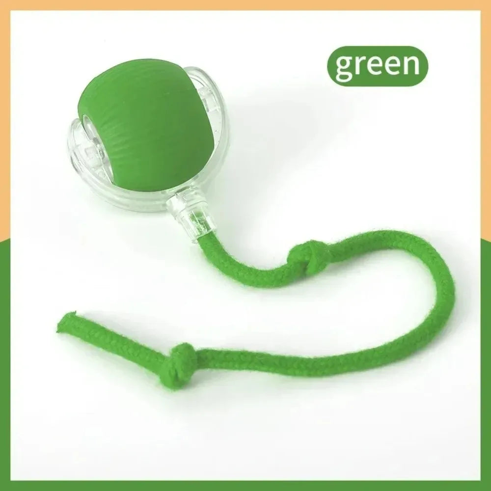  Smart Rolling Cat Toy – Rechargeable Mouse Tail Ball for Endless Pet Fun & Training