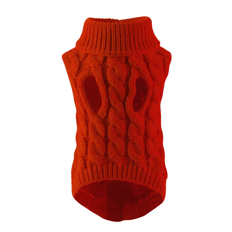 Cozy Turtleneck Sweater for Small & Medium Dogs & Cats – Warm Winter Knit for Chihuahua, Yorkie, Teddy, and More