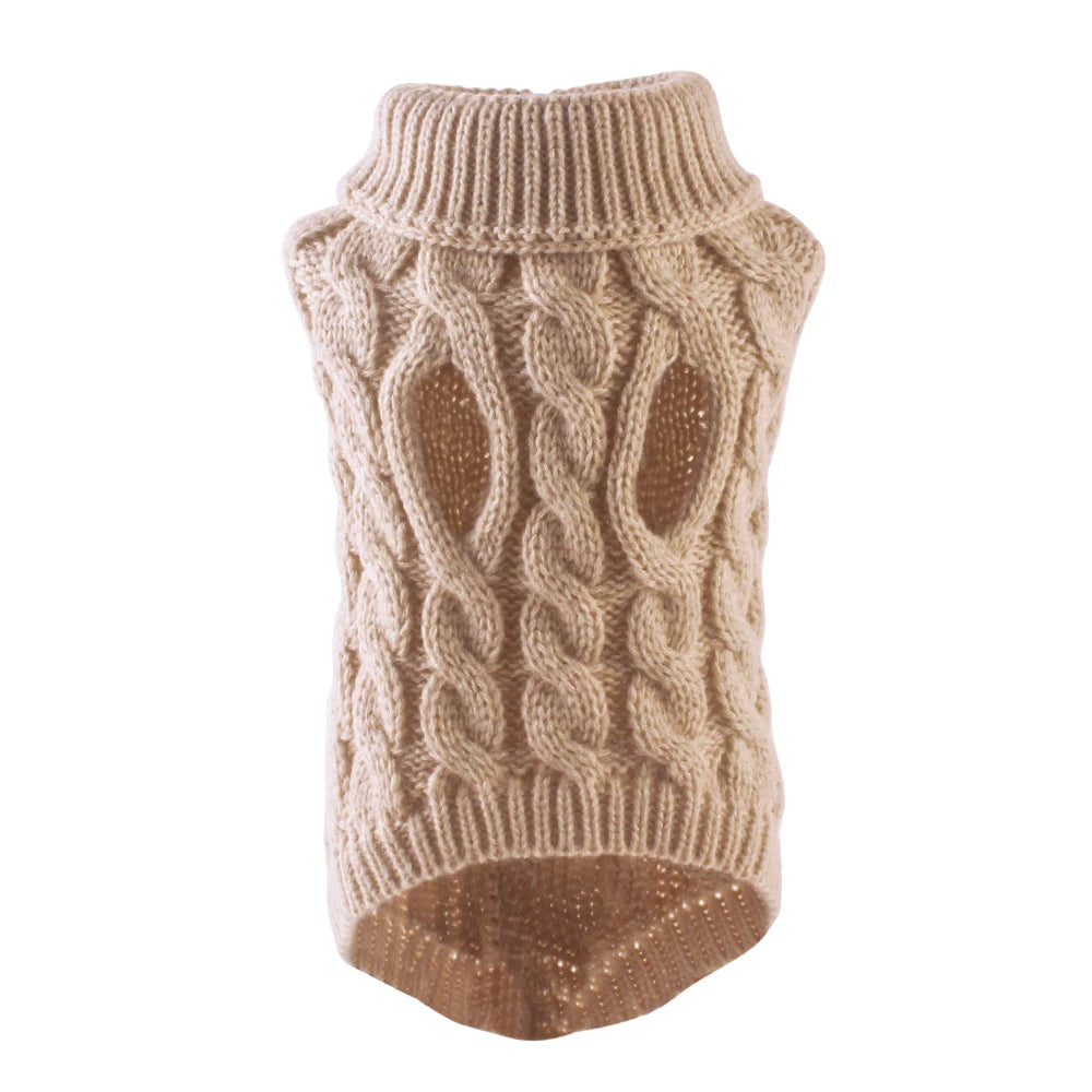 Cozy Turtleneck Sweater for Small & Medium Dogs & Cats – Warm Winter Knit for Chihuahua, Yorkie, Teddy, and More