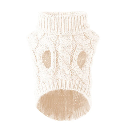 Cozy Turtleneck Sweater for Small & Medium Dogs & Cats – Warm Winter Knit for Chihuahua, Yorkie, Teddy, and More